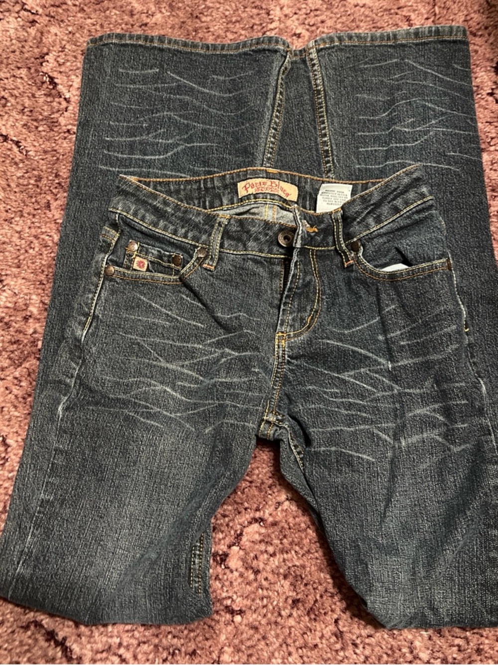 Paris Blues Men’s Bootcut Jeans in Dark Blue Wash